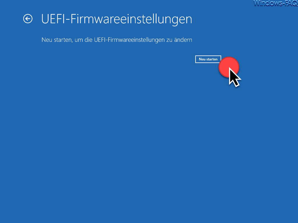 UEFI Firmwareeinstellungen