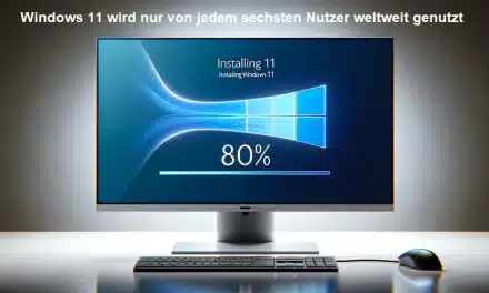 Windows 11 wird nur von jedem sechsten Nutzer weltweit genutzt