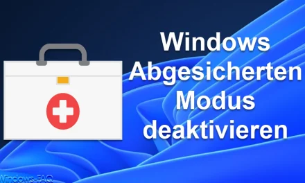 Windows abgesicherten Modus deaktivieren