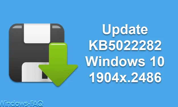 Update KB5022282 Windows 10 1904x.2486