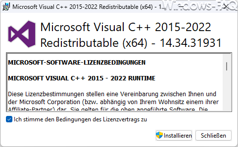 Visual C++ Redistributable Package