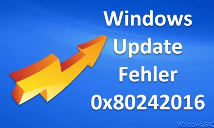Windows Update Fehler 0x80242016 