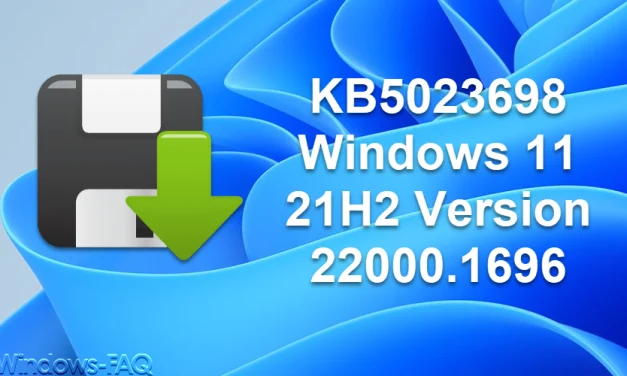 KB5023698 Windows 11 21H2 Version 22000.1696
