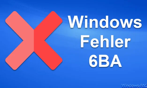 Windows Update Fehler 6BA