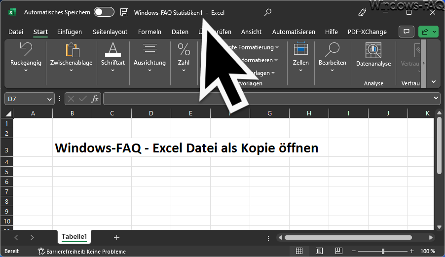 Excel Dateiname als Kopie