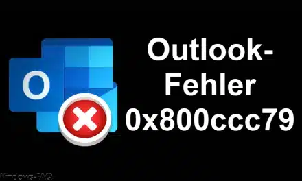 Outlook-Fehler 0x800ccc79