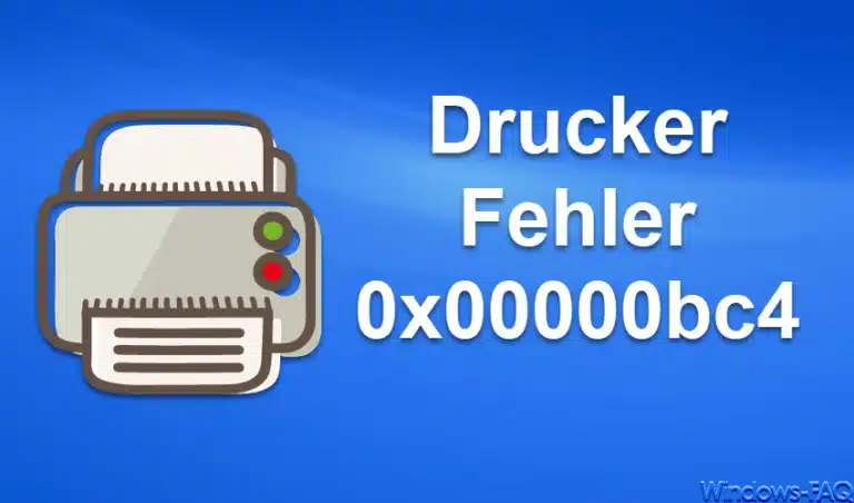 Druckerfehler 0x00000bc4