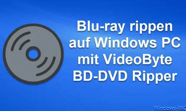 Blu-ray rippen auf Windows PC mit VideoByte BD-DVD Ripper