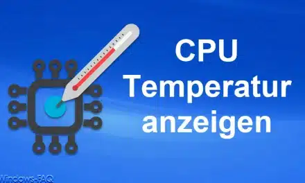CPU Temperatur anzeigen