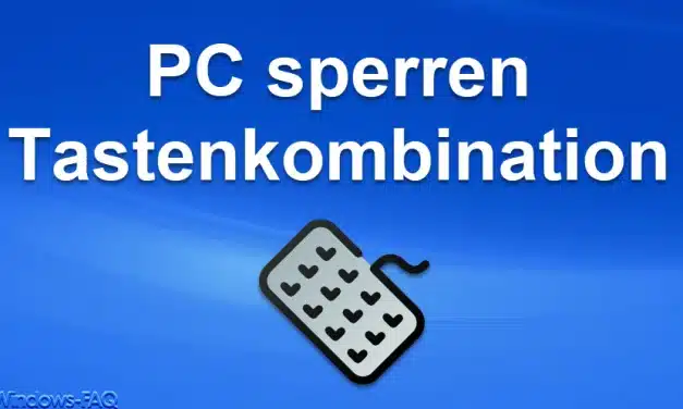 PC sperren Tastenkombination