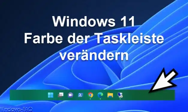 Windows 11 Farbe der Taskleiste verändern