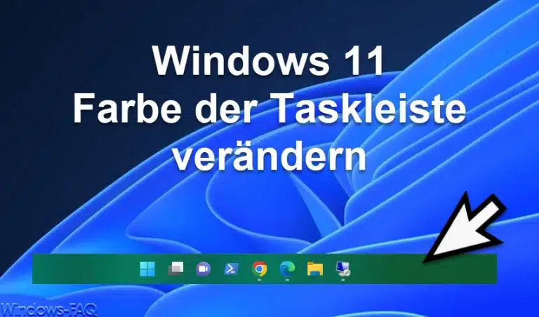 Windows 11 Farbe der Taskleiste verändern