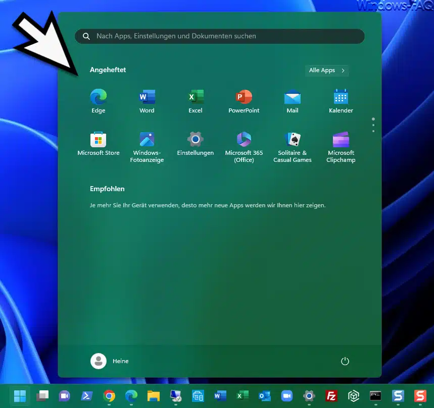 Windows 11 Startmenü Farbe geändert
