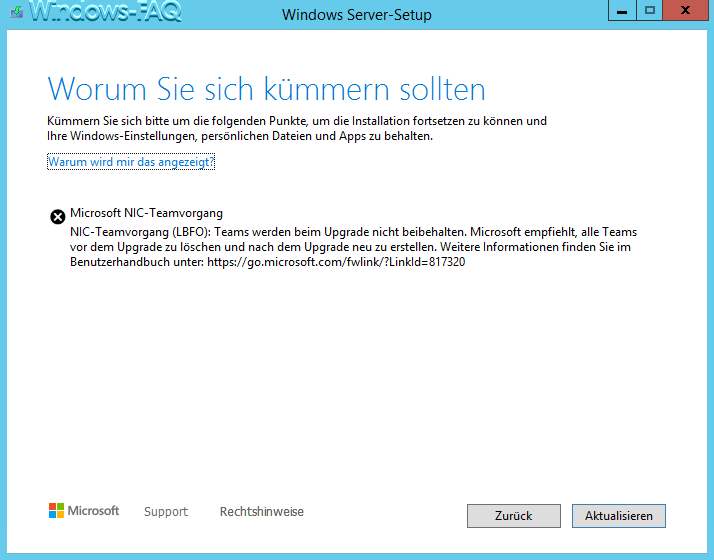 Windows Server 2022 NIC Teamvorgang