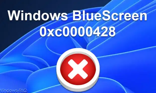 Windows BlueScreen 0xc0000428 