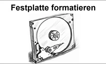 Festplatte formatieren