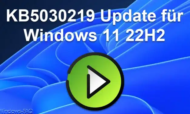 KB5030219 Update für Windows 11 22H2