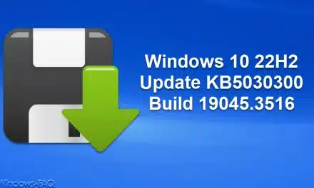 Windows 10 22H2 Update KB5030300 Build 19045.3516