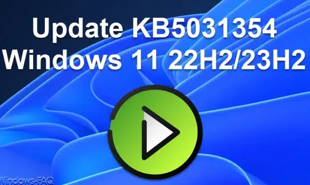 Download Update KB5031354 Windows 11 22H2/23H2