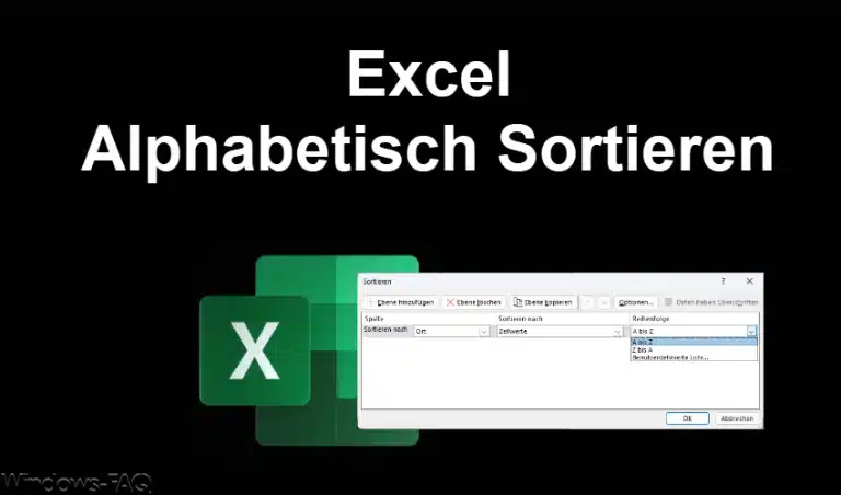 Excel Alphabetisch Sortieren: So funktioniert es