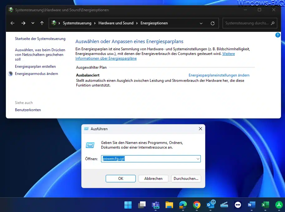 Powercfg Windows Energieeinstellungen Windows FAQ
