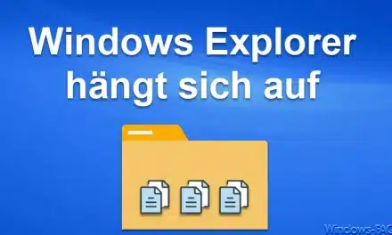 Windows Explorer hängt sich auf