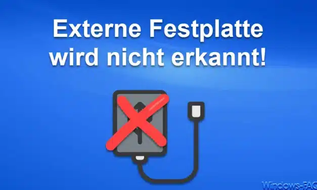 Externe Festplatte wird nicht erkannt: So beheben Sie das Problem unter Windows