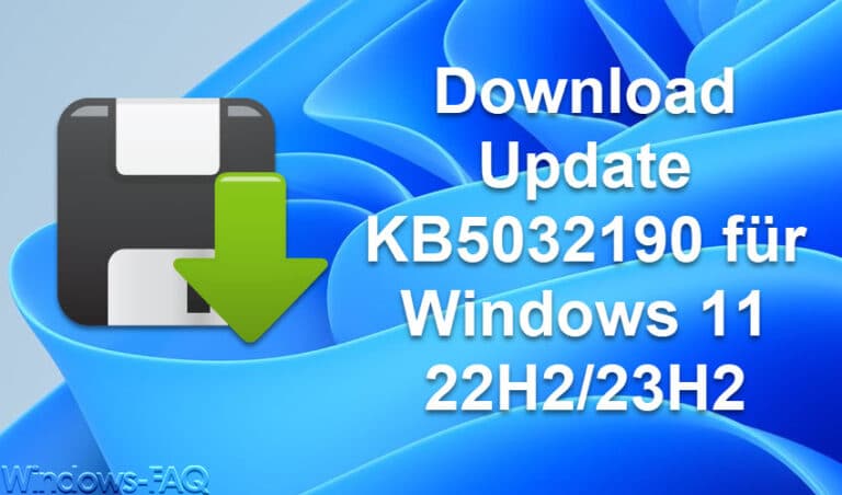 Download Update KB5032190 für Windows 11 22H2/23H2 (22621.2715 und 22631.2715)