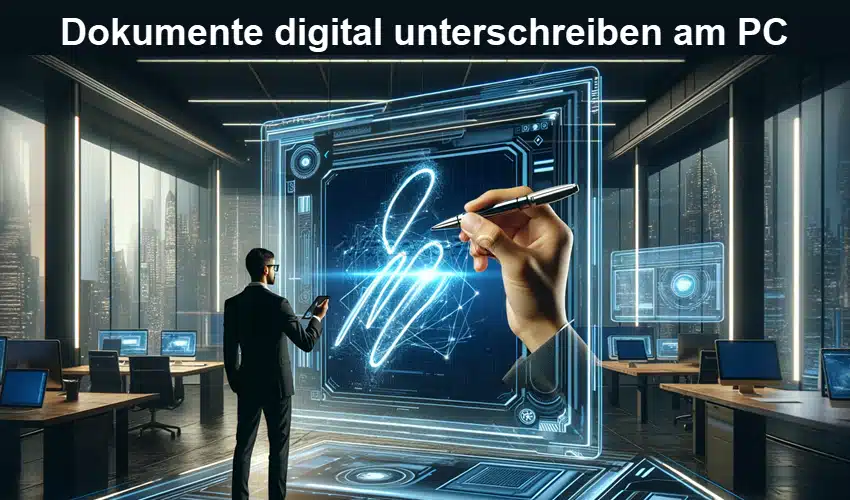 Dokumente digital unterschreiben am PC