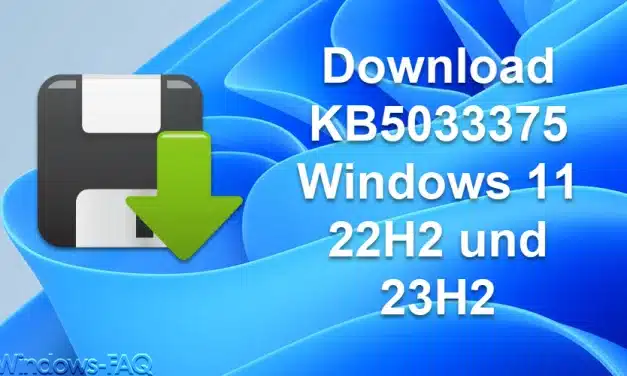 Download KB5033375 Windows 11 22H2 und 23H2