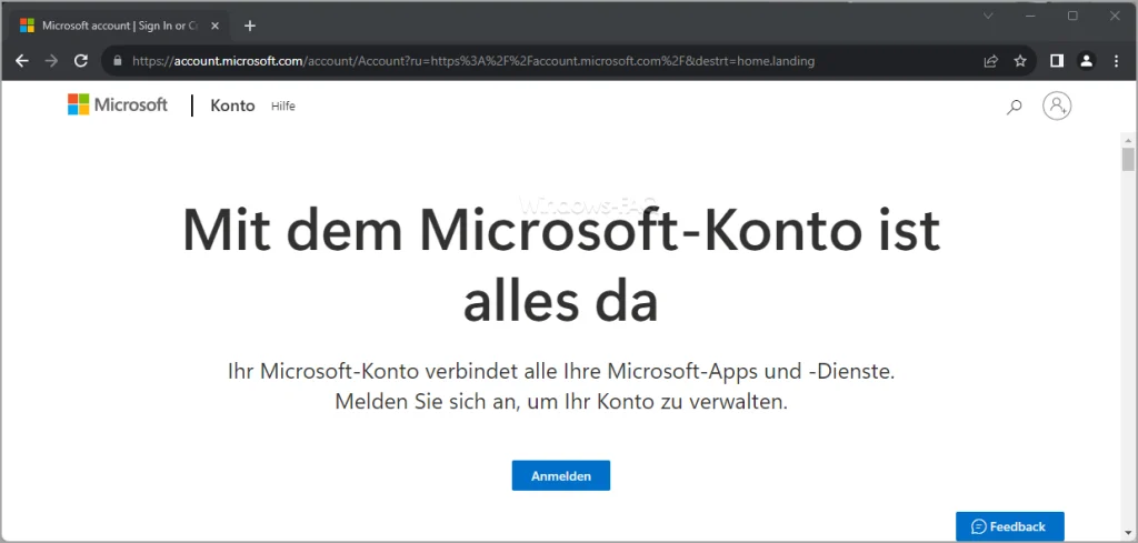 Microsoft Konto Name ändern