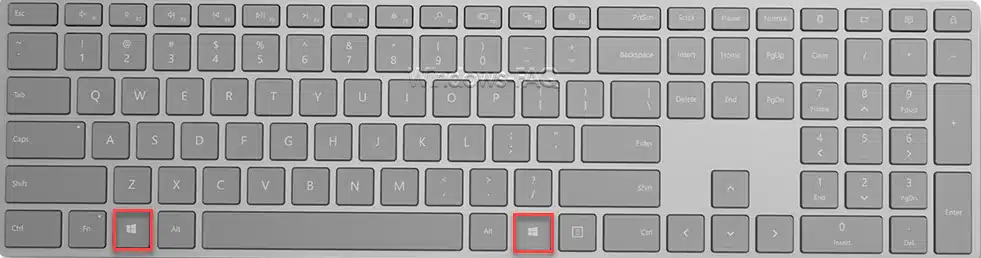 Postition der Windows Tasten