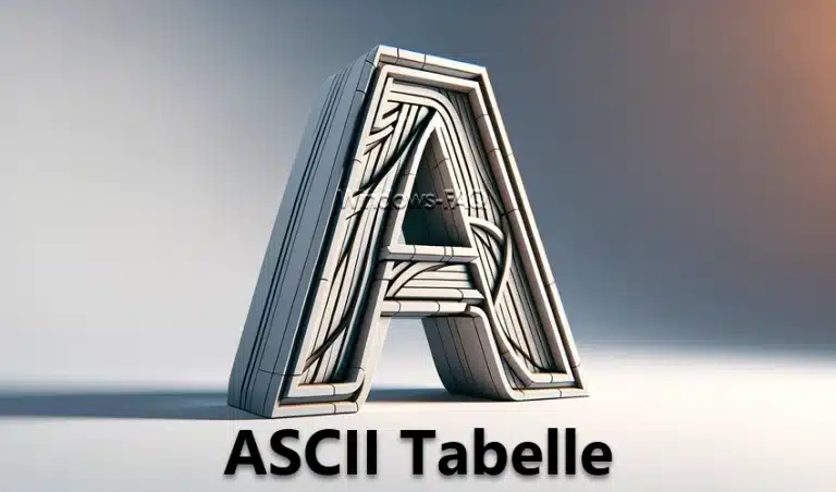 ASCII Tabelle – Zeichen, Aufbau und Funktion