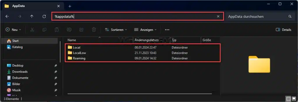 AppData Ordner