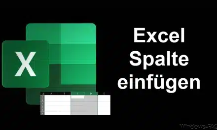 Excel Spalte einfügen