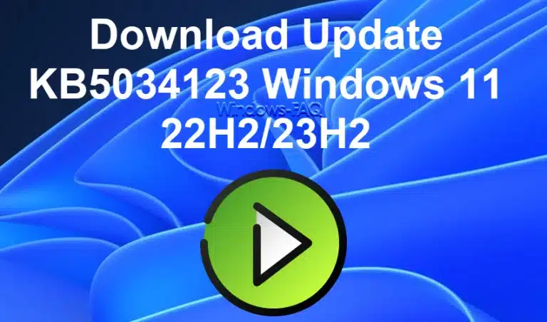 Download Update KB5034123 Windows 11 22H2/23H2