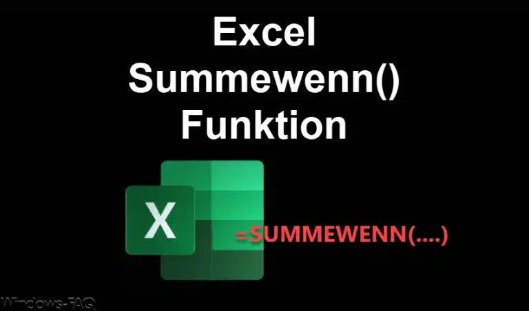 Summewenn Excel Funktion