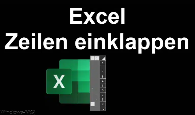 Excel Zeilen einklappen