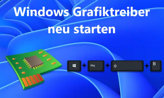 Windows Grafiktreiber neu starten