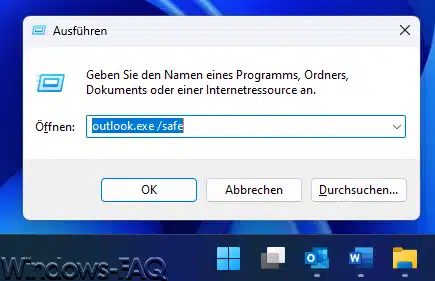 Outlook abgesicherter Modus