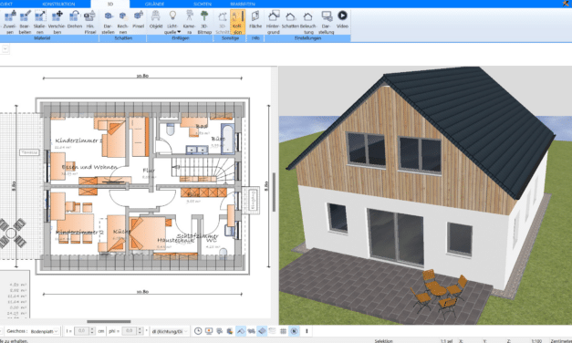Haus Grundriss zeichnen mit Windows Software