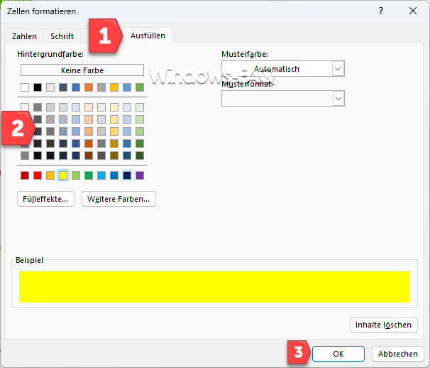 Excel Dateien vergleichen Bedingte Formatierung ausfüllen Farbe