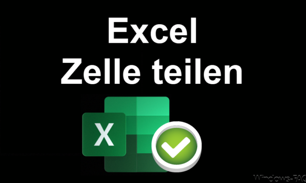 Excel Zelle teilen