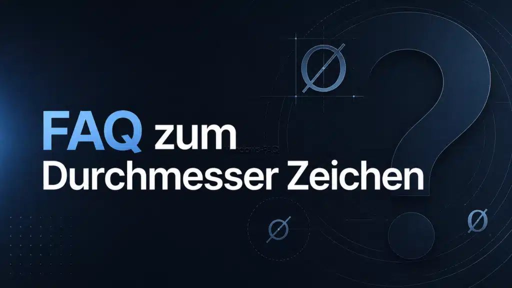 FAQ zum Durchmesser Zeichen