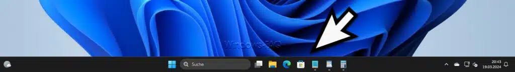 Windows 11 Taskleistensymbole gruppiert