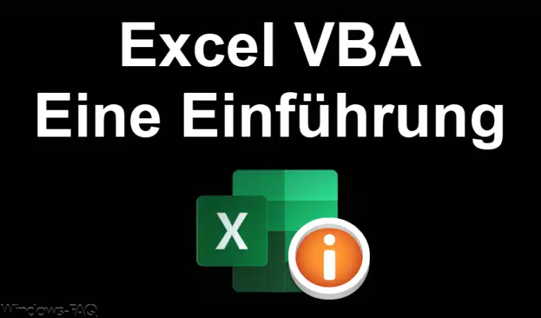 Excel VBA – Eine Einführung