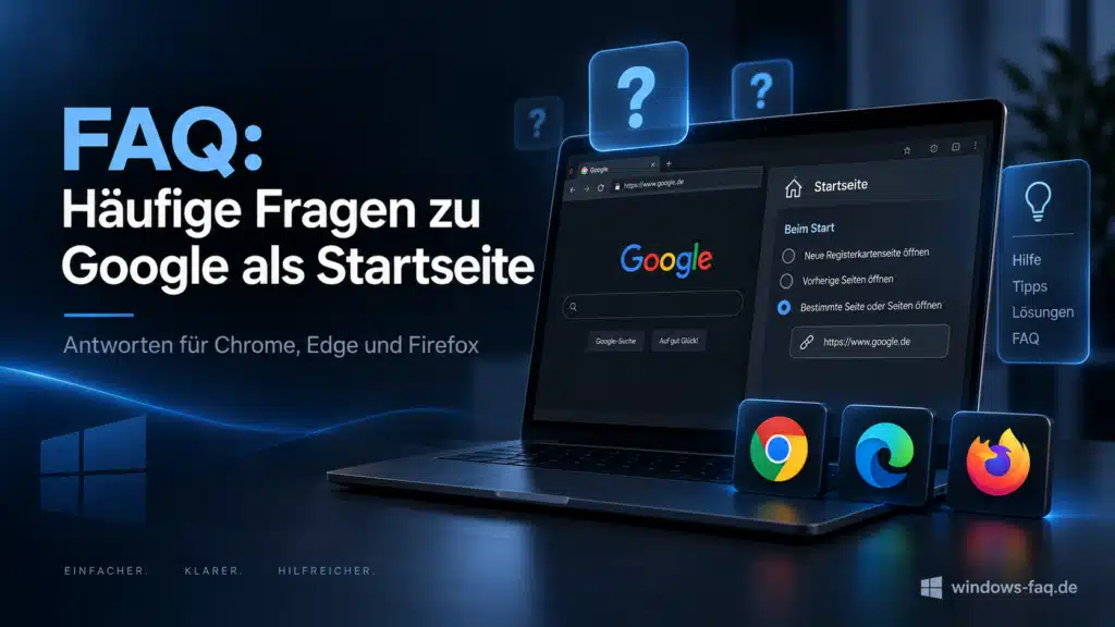 FAQ - Google als Startseite einrichten