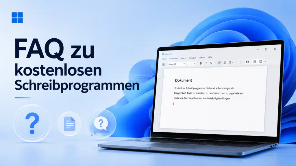 FAQ zu kostenlosen Schreibprogrammen