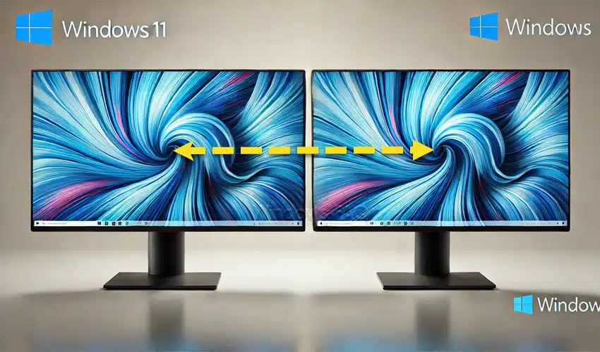 Reihenfolge der Bildschirme Windows