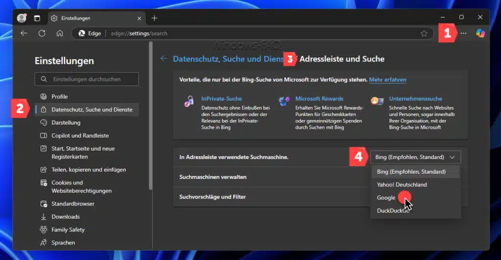 Google Als Standardsuchmaschine Festlegen Windows FAQ